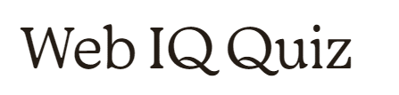 Web IQ Quiz Logo